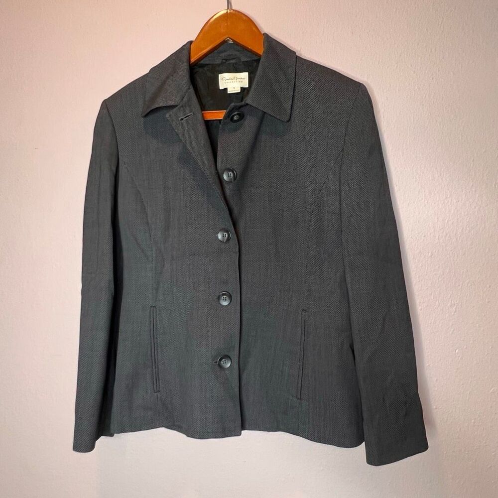 Greta Garbo button down blazer wool, made in Italy